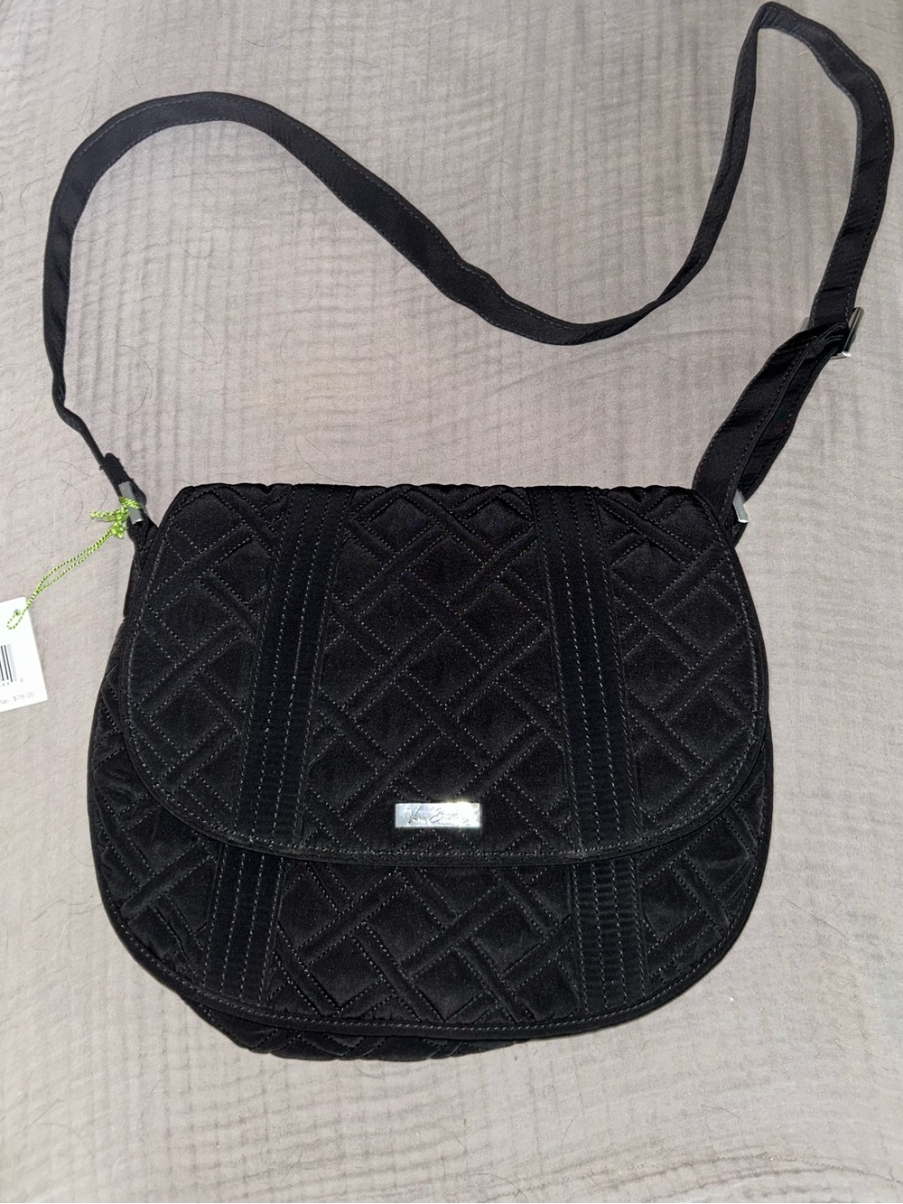 Vera Bradley Crossbody Messenger Black Bag NWT